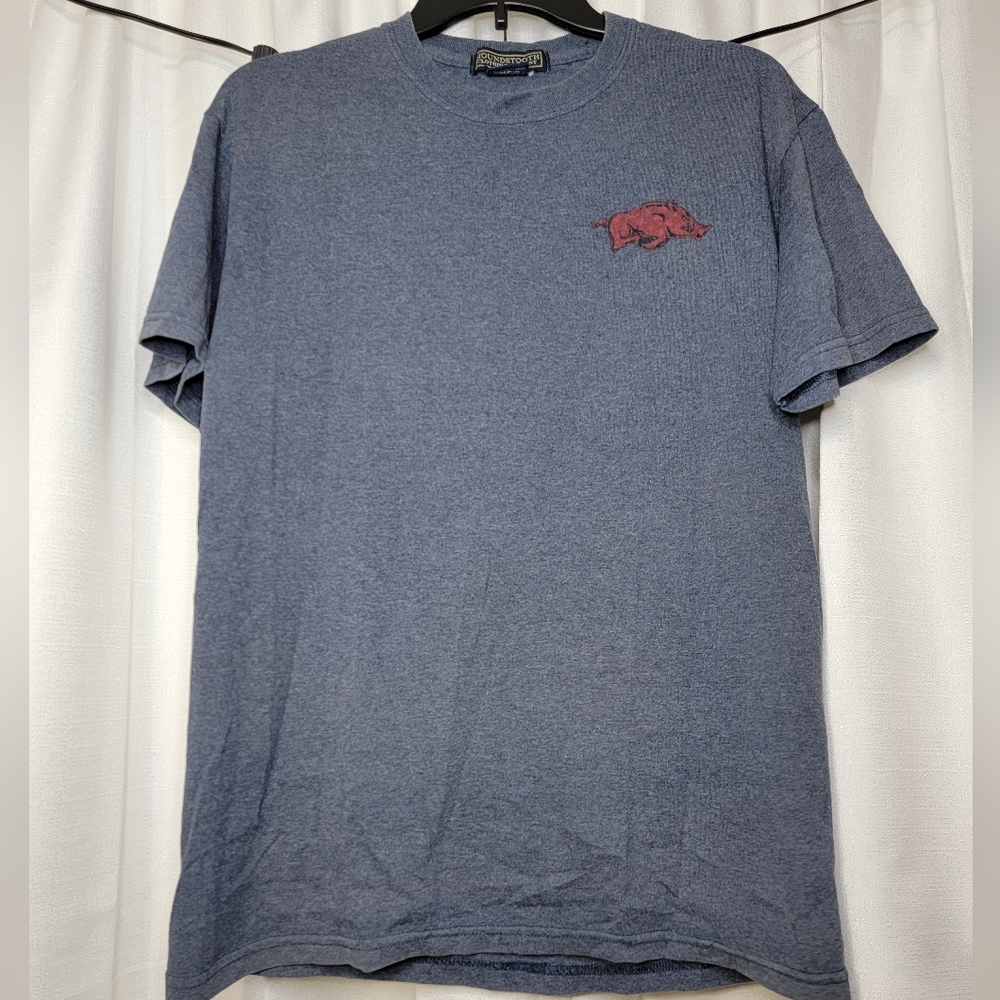 Gray Arkansas Razorbacks Houndstooth shirt